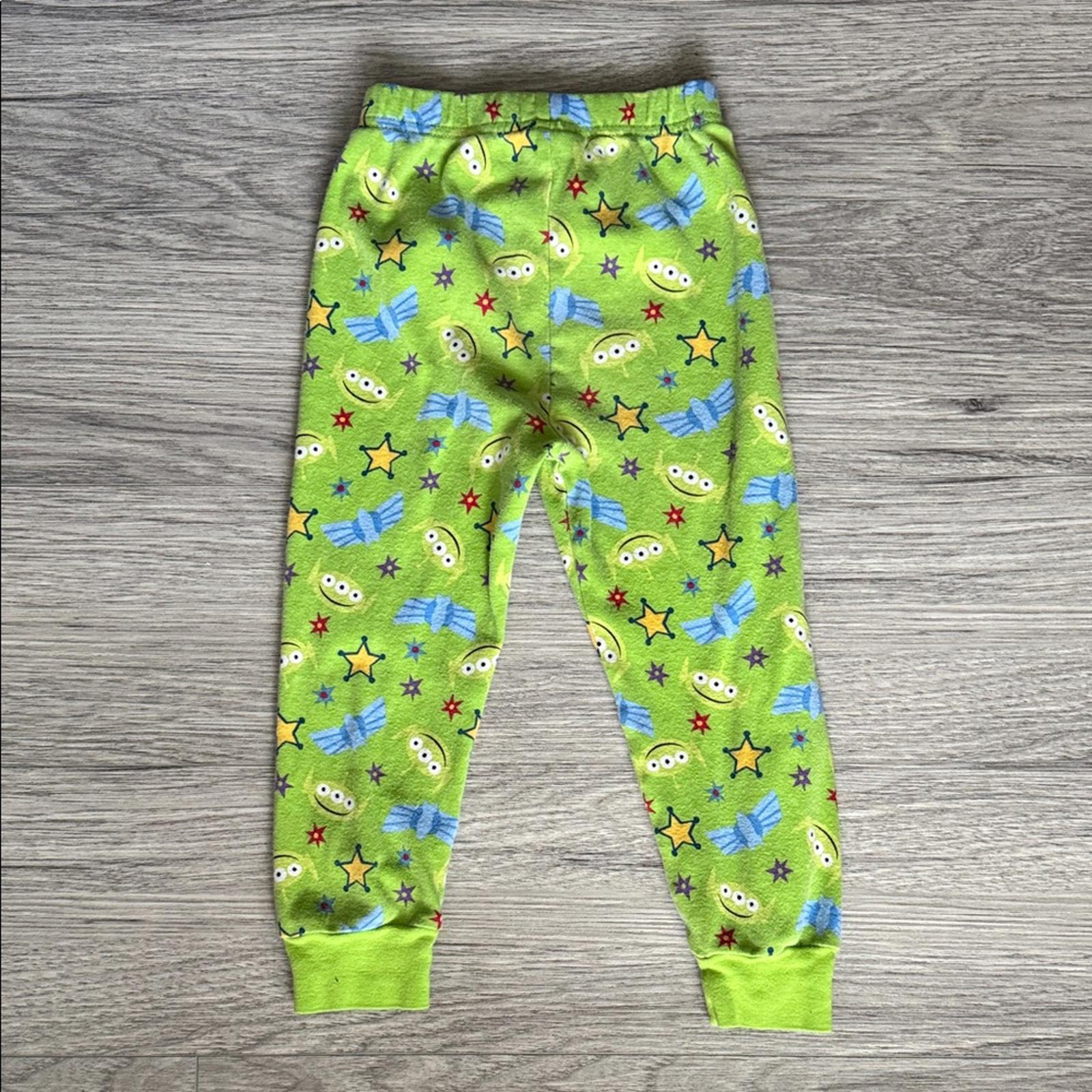 Disney Toy Story Alien Print Kids Pajama Bottoms Size 4T