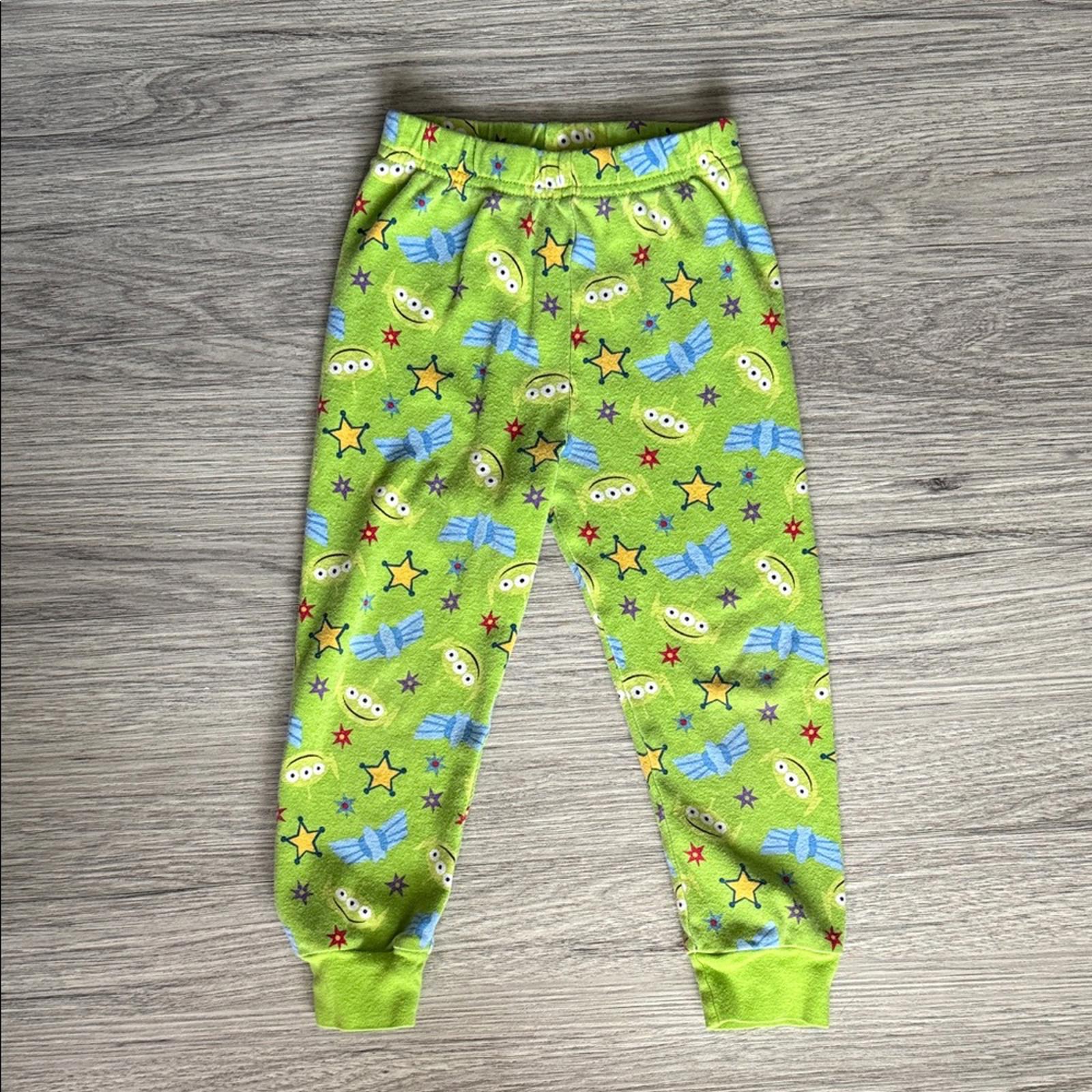 Disney Toy Story Alien Print Kids Pajama Bottoms Size 4T