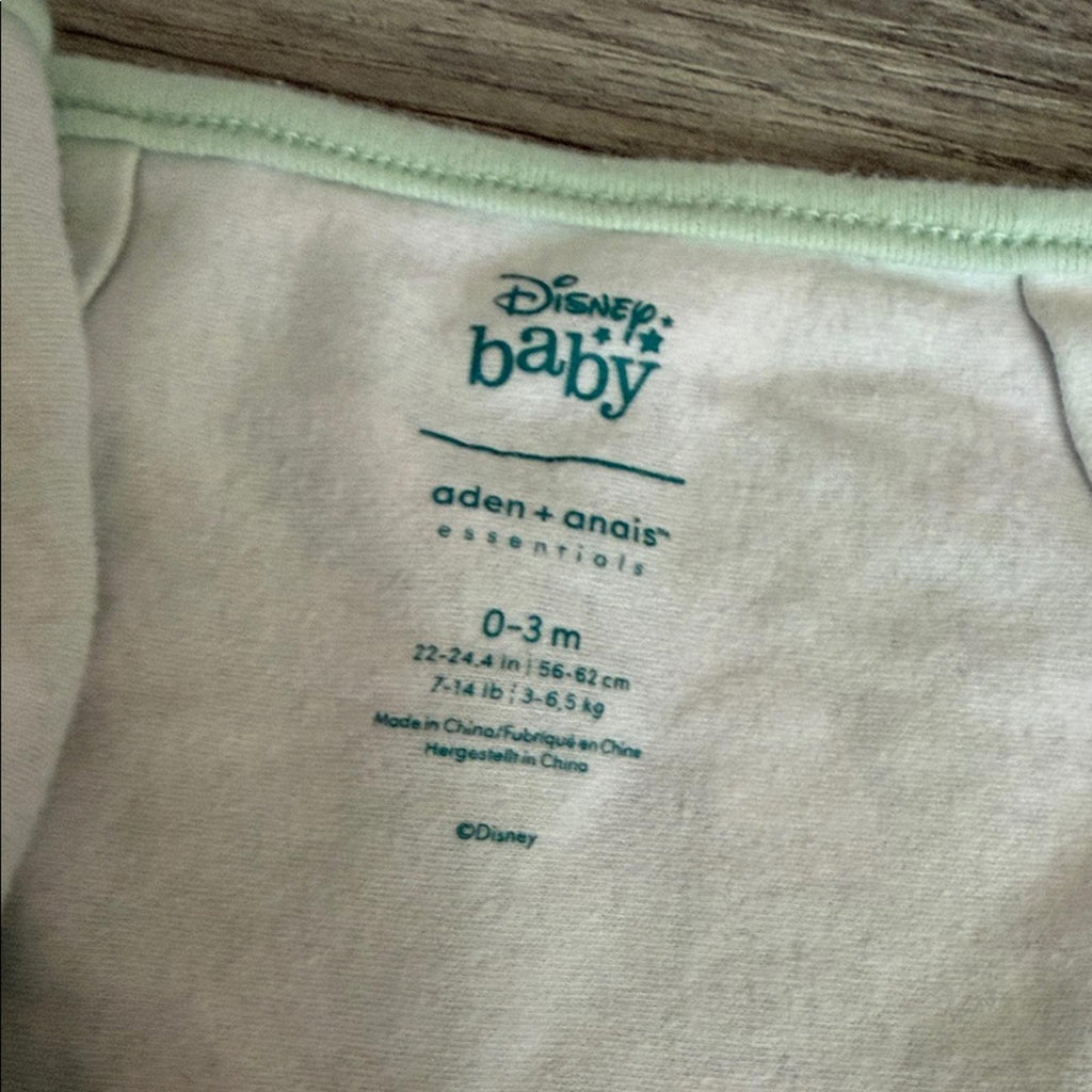 Disney Mint Green Baby Swaddle with Winnie the Pooh Bear Print