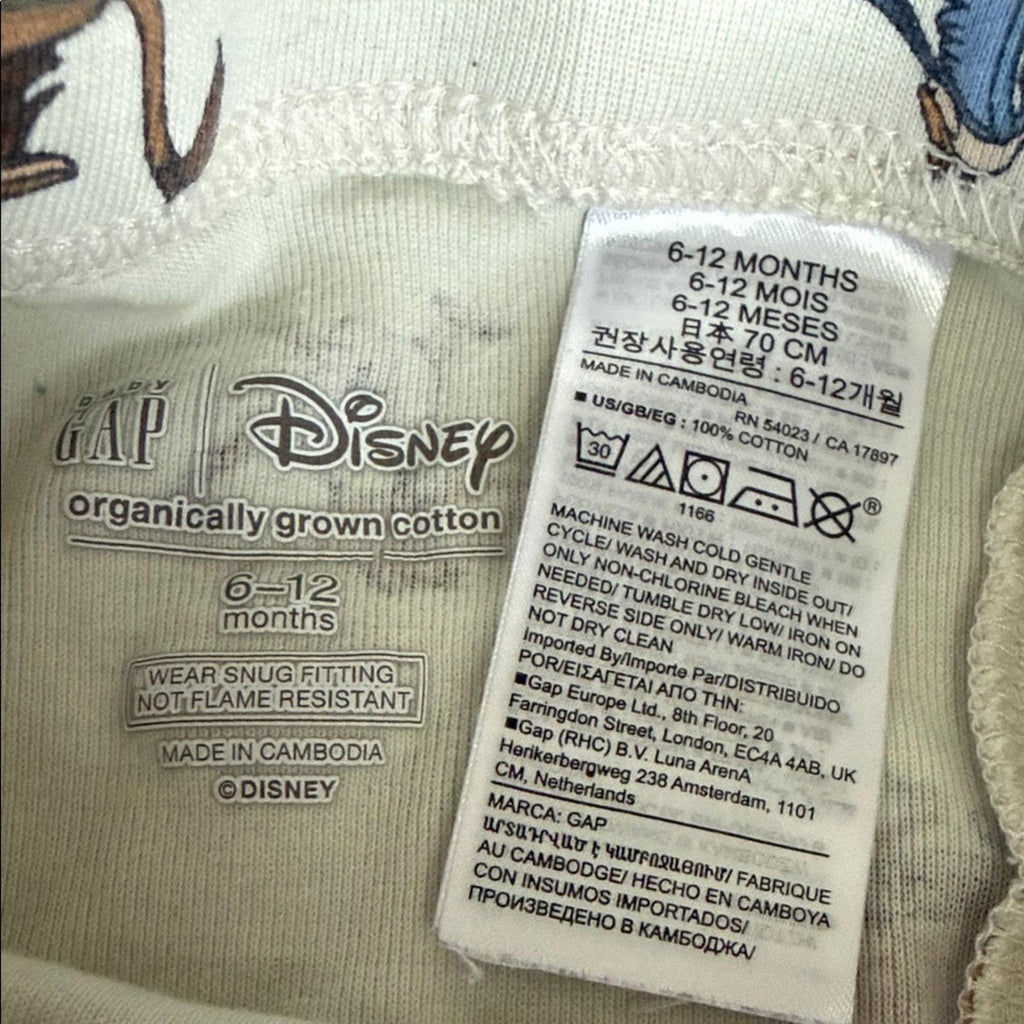 Baby GAP Disney Lion King Pajamas Size 6-12 M