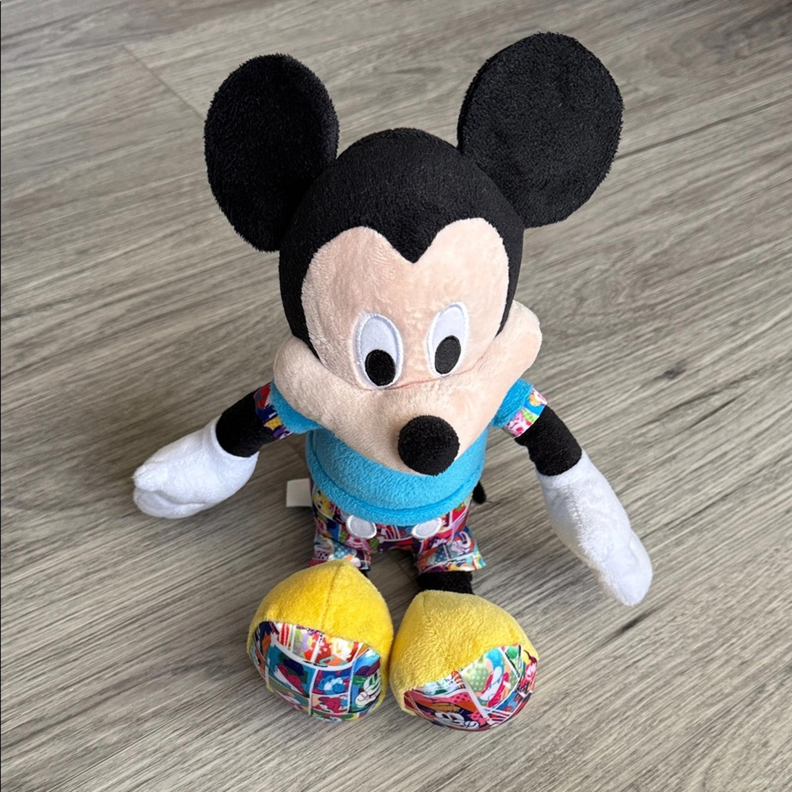 Disney Mickey Mouse Plush - Black, Yellow, Blue, White