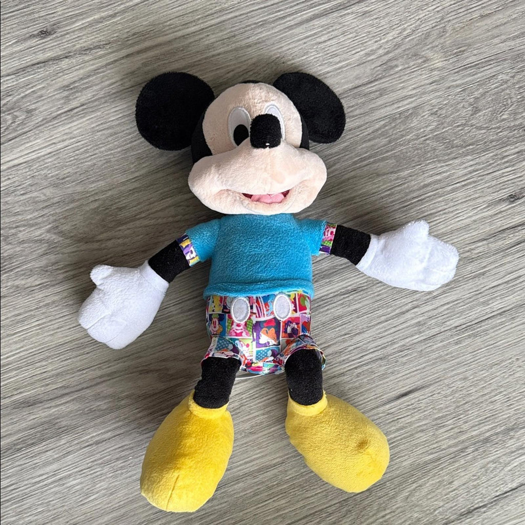 Disney Mickey Mouse Plush - Black, Yellow, Blue, White