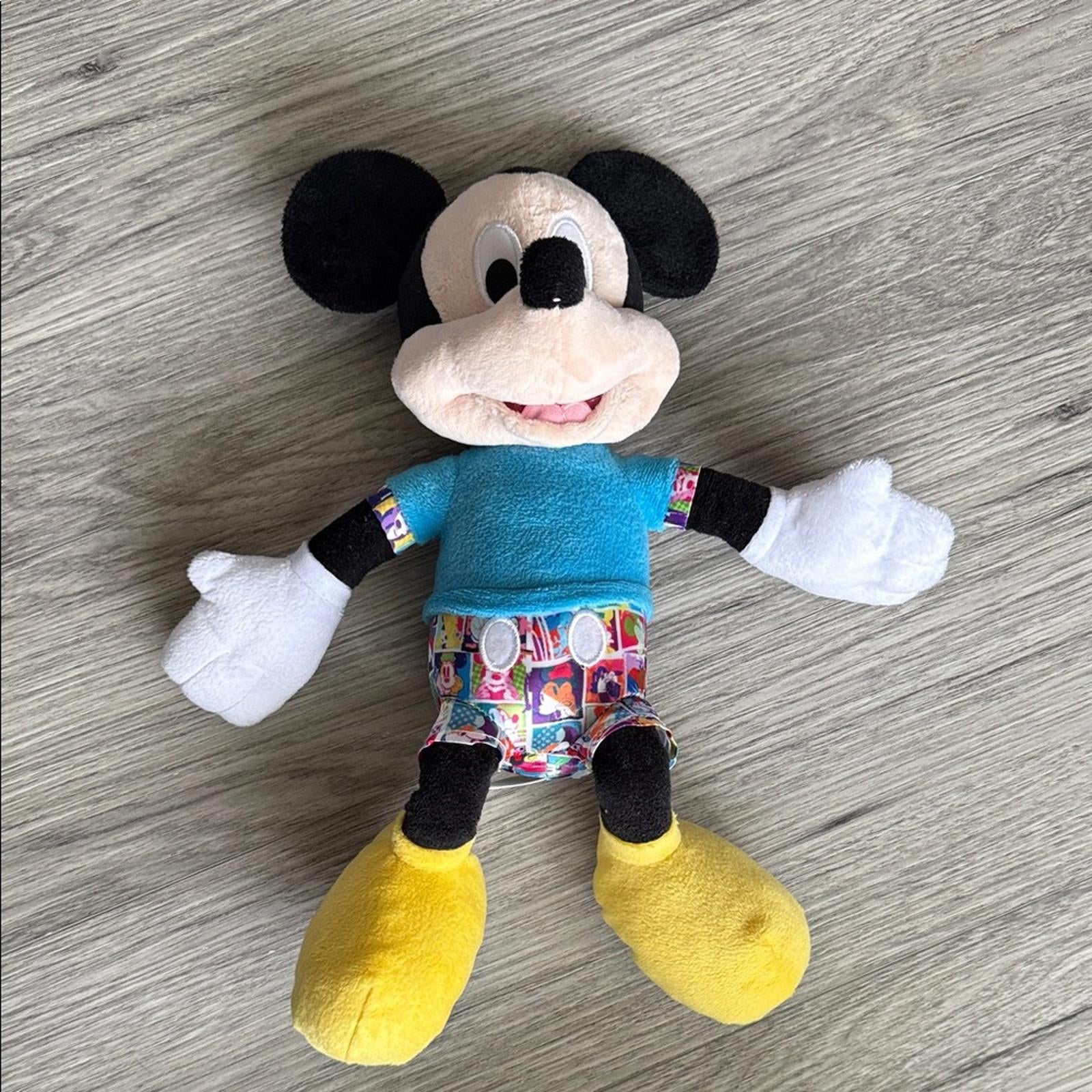 Disney Mickey Mouse Plush - Black, Yellow, Blue, White