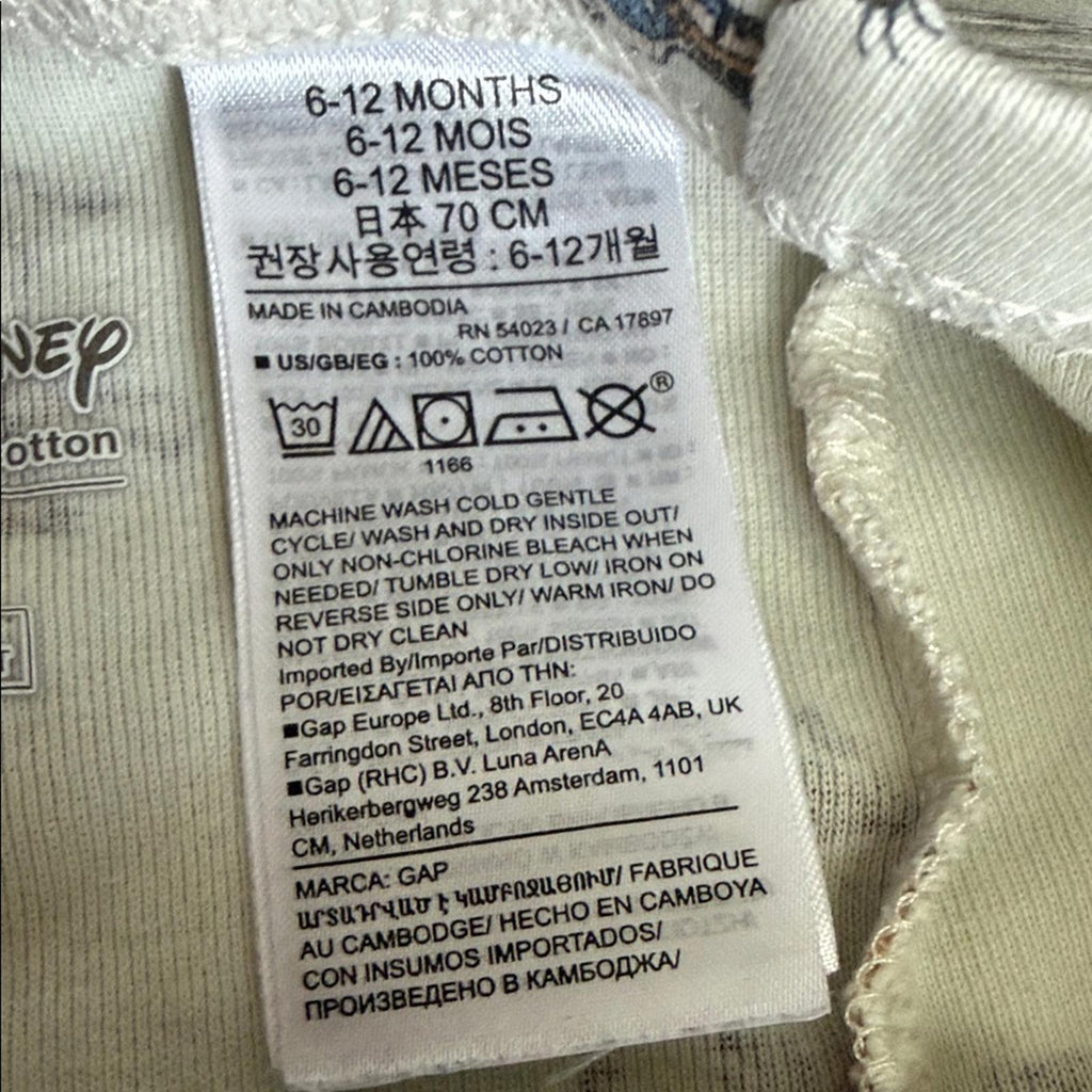 Baby GAP Disney Lion King Pajamas Size 6-12 M